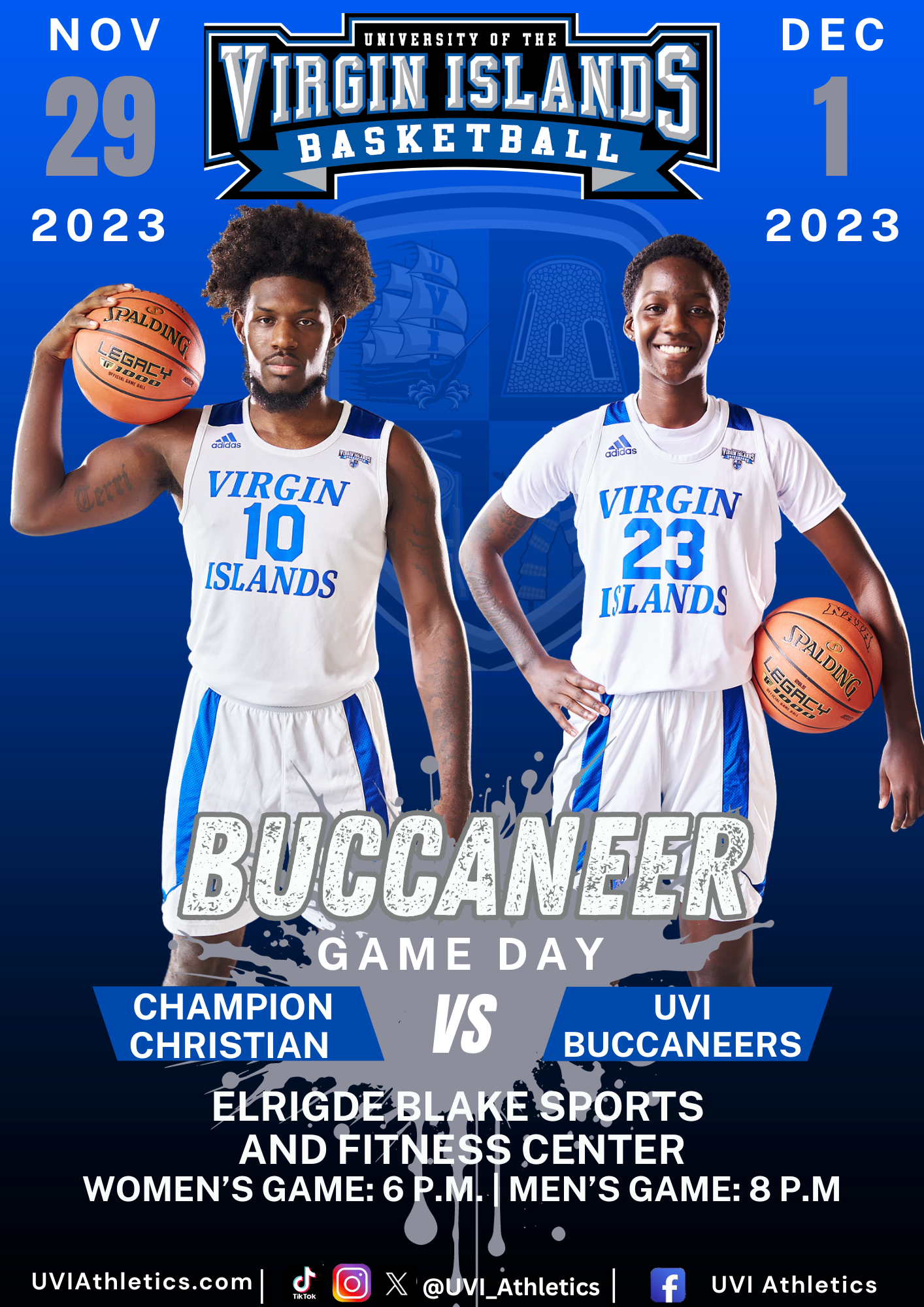 Buccaneers to Host First Double Header at Home