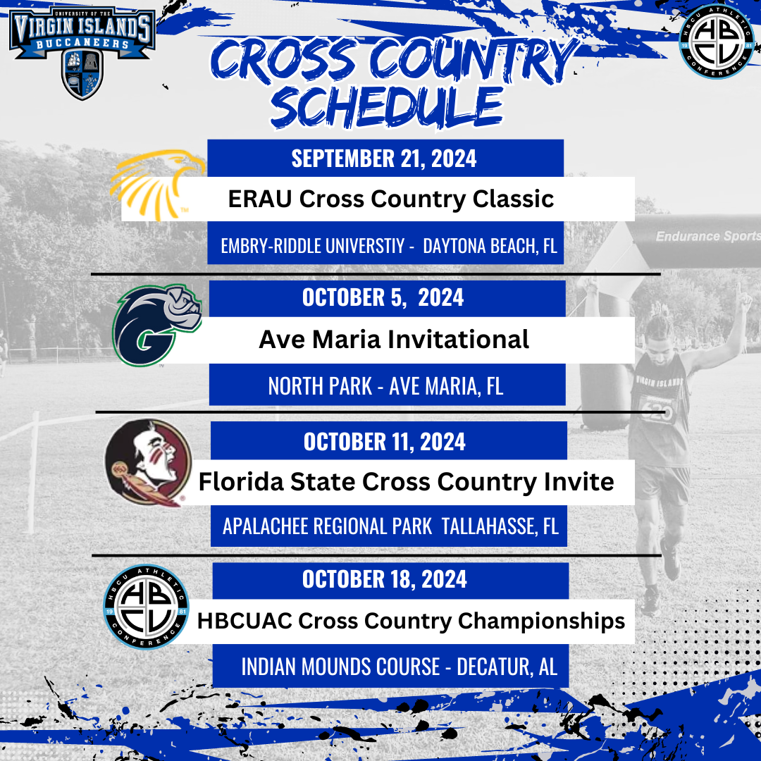 UVI Announces 2024 Cross Country Schedule